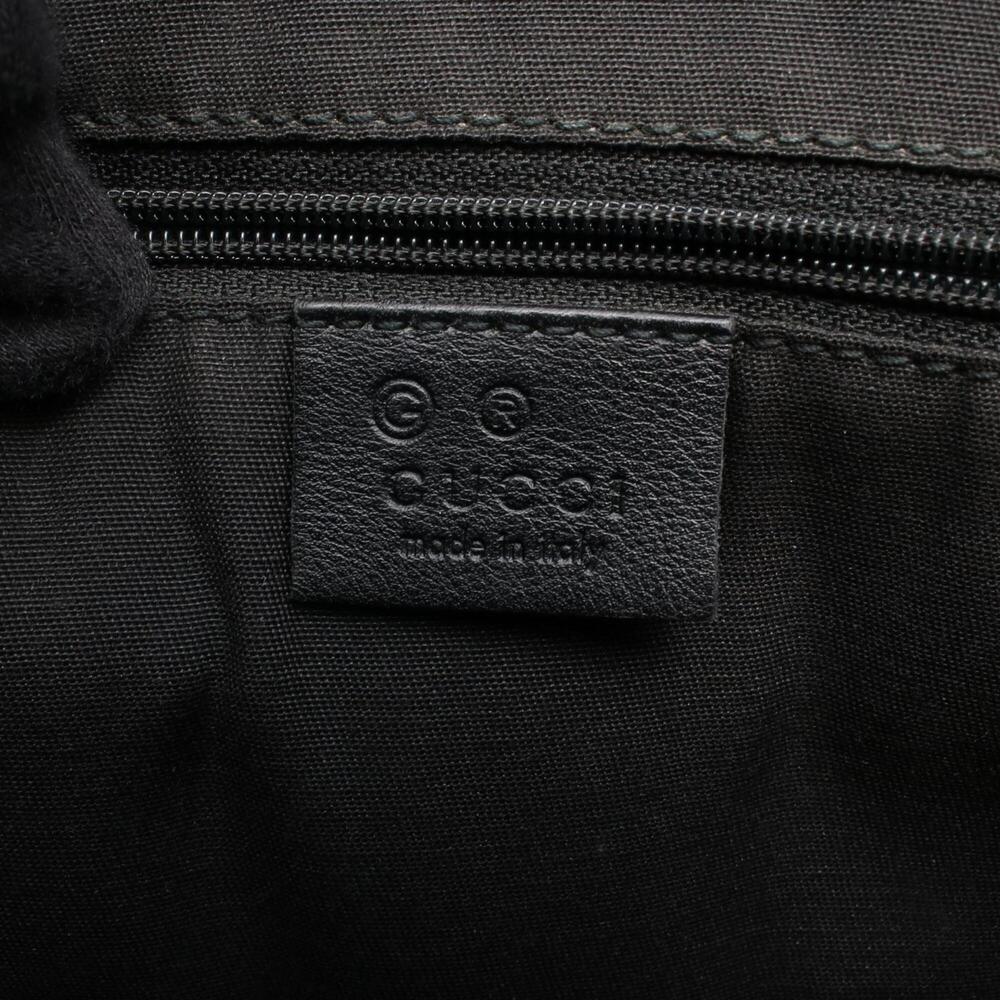 GUCCI Black Leather Horsebit Shoulder Bag - Picture 4 of 11